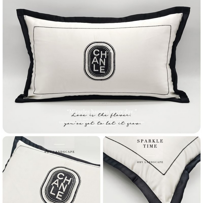 91家纺网 家纺一手货源 找家纺 澜屿 新款高精密刺绣烫钻轻奢高端抱枕枕套枕芯 午逅