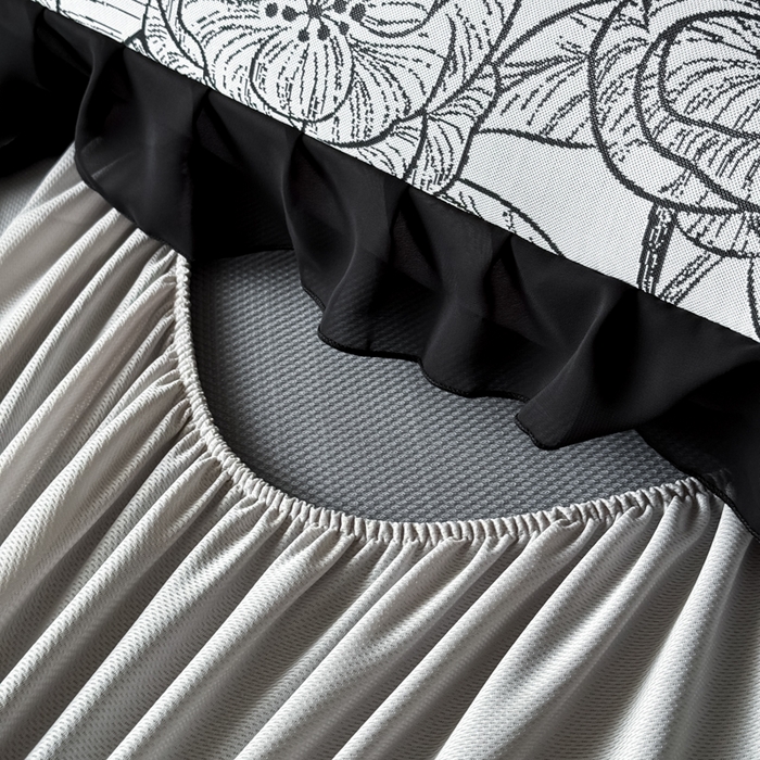 91家纺网 家纺一手货源 找家纺 九花鹿 2025新款A类法式赫本风PE凉感提花冰丝凉席-床笠款 床笠款-复古繁花