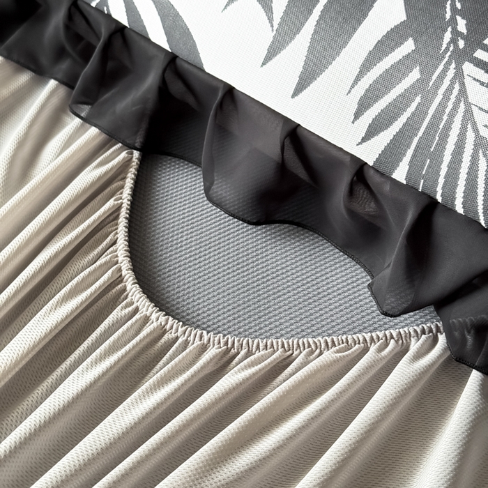 91家纺网 家纺一手货源 找家纺 九花鹿 2025新款A类法式赫本风PE凉感提花冰丝凉席-床笠款 床笠款-焦岚