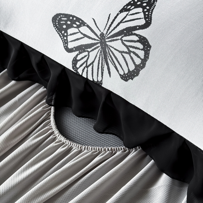 91家纺网 家纺一手货源 找家纺 九花鹿 2025新款A类法式赫本风PE凉感提花冰丝凉席-床笠款 床笠款-露娜