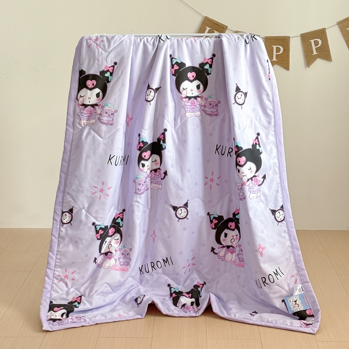 91家纺网 家纺一手货源 找家纺 （总）花满路 2025新款亲肤卡通三丽鸥针织棉夏被