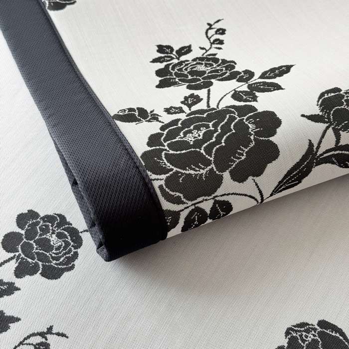 91家纺网 家纺一手货源 找家纺 （总）九花鹿 2025新款A类赫本风PE凉感提花冰丝凉席-平铺款