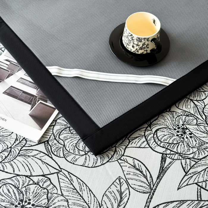 91家纺网 家纺一手货源 找家纺 九花鹿 2025新款A类赫本风PE凉感提花冰丝凉席-平铺款 复古繁花