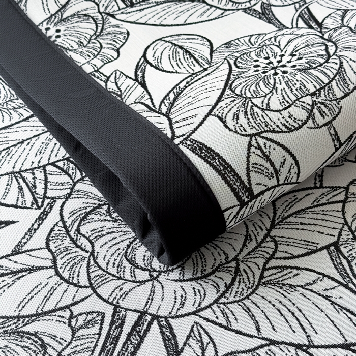 91家纺网 家纺一手货源 找家纺 九花鹿 2025新款A类赫本风PE凉感提花冰丝凉席-平铺款 复古繁花