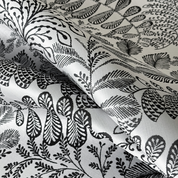 91家纺网 家纺一手货源 找家纺 九花鹿 2025新款A类赫本风PE凉感提花冰丝凉席-平铺款 幽然风情