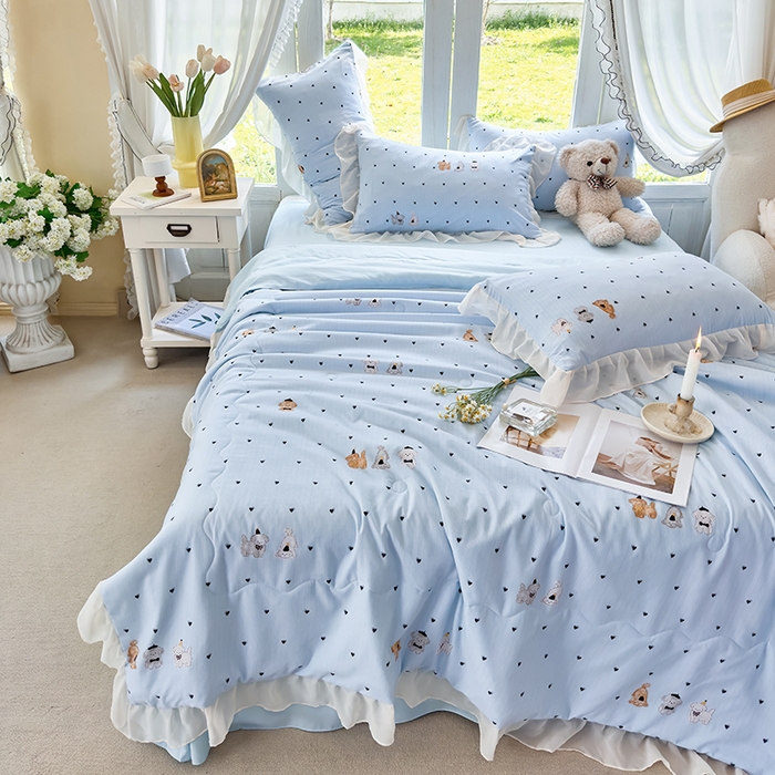 91家纺网 家纺一手货源 找家纺 （总）梦莱斯 2025新款夏被四件套