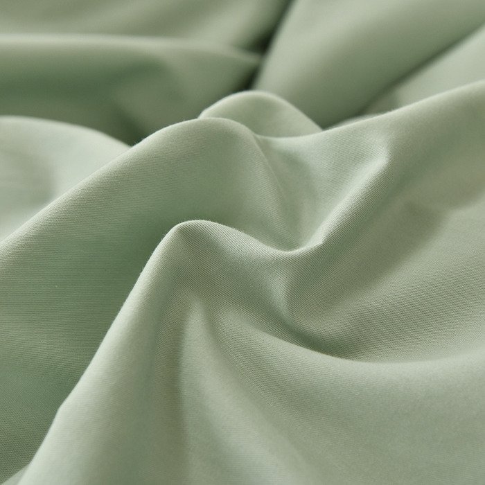 91家纺网 家纺一手货源 找家纺 宇彬家纺 2025直播热新款13374全棉母婴级压线纯色刺绣四件套全棉贡缎新疆长绒字母款轻奢 山茶-炫彩绿