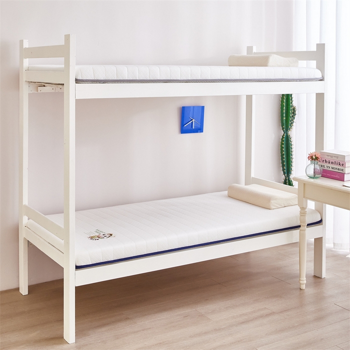 91家纺网 家纺一手货源 找家纺 优承佳生活馆（床垫） 2025新款学生床垫单边烫画款 单边款-白-蓝边