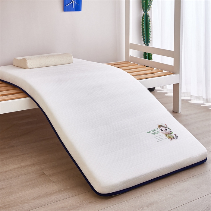 91家纺网 家纺一手货源 找家纺 优承佳生活馆（床垫） 2025新款学生床垫单边烫画款 单边款-白-蓝边