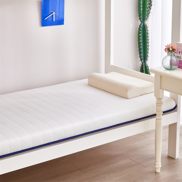 91家纺网 家纺一手货源 找家纺 优承佳生活馆（床垫） 2025新款学生床垫单边烫画款 单边款-白-蓝边