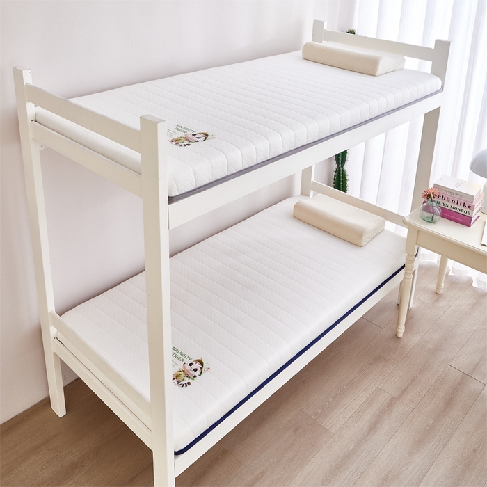 91家纺网 家纺一手货源 找家纺 优承佳生活馆（床垫） 2025新款学生床垫单边烫画款 单边款-白-蓝边