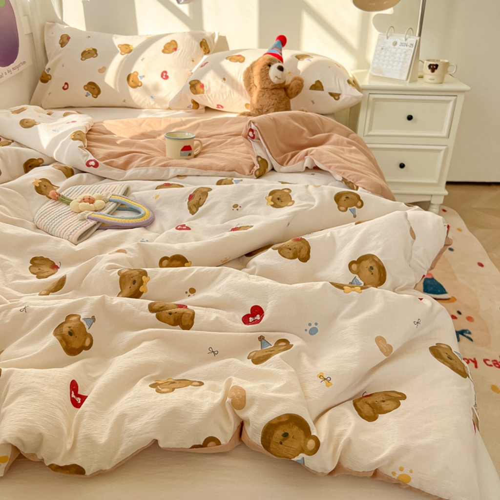 91家纺网 家纺一手货源 找家纺 （总）韩巢家纺 2025新款A类云感双层纱夏被夏凉被空调被薄被子空调被