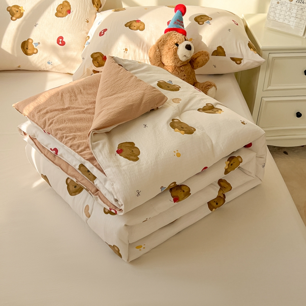 91家纺网 家纺一手货源 找家纺 （总）韩巢家纺 2025新款A类云感双层纱夏被夏凉被空调被薄被子空调被