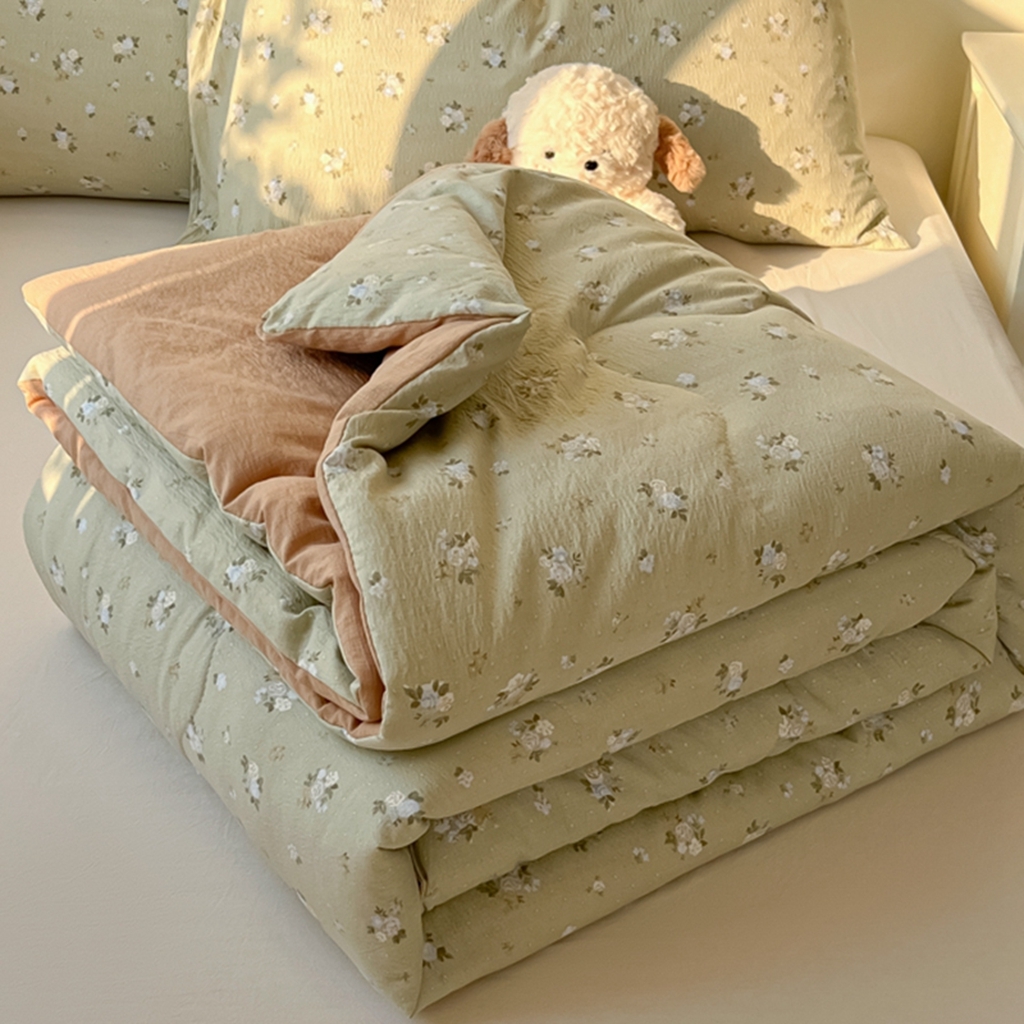 91家纺网 家纺一手货源 找家纺 （总）韩巢家纺 2025新款A类云感双层纱夏被夏凉被空调被薄被子空调被