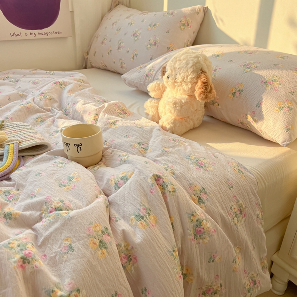 91家纺网 家纺一手货源 找家纺 韩巢家纺 2025新款A类云感双层纱夏被夏凉被空调被薄被子空调被 初暖