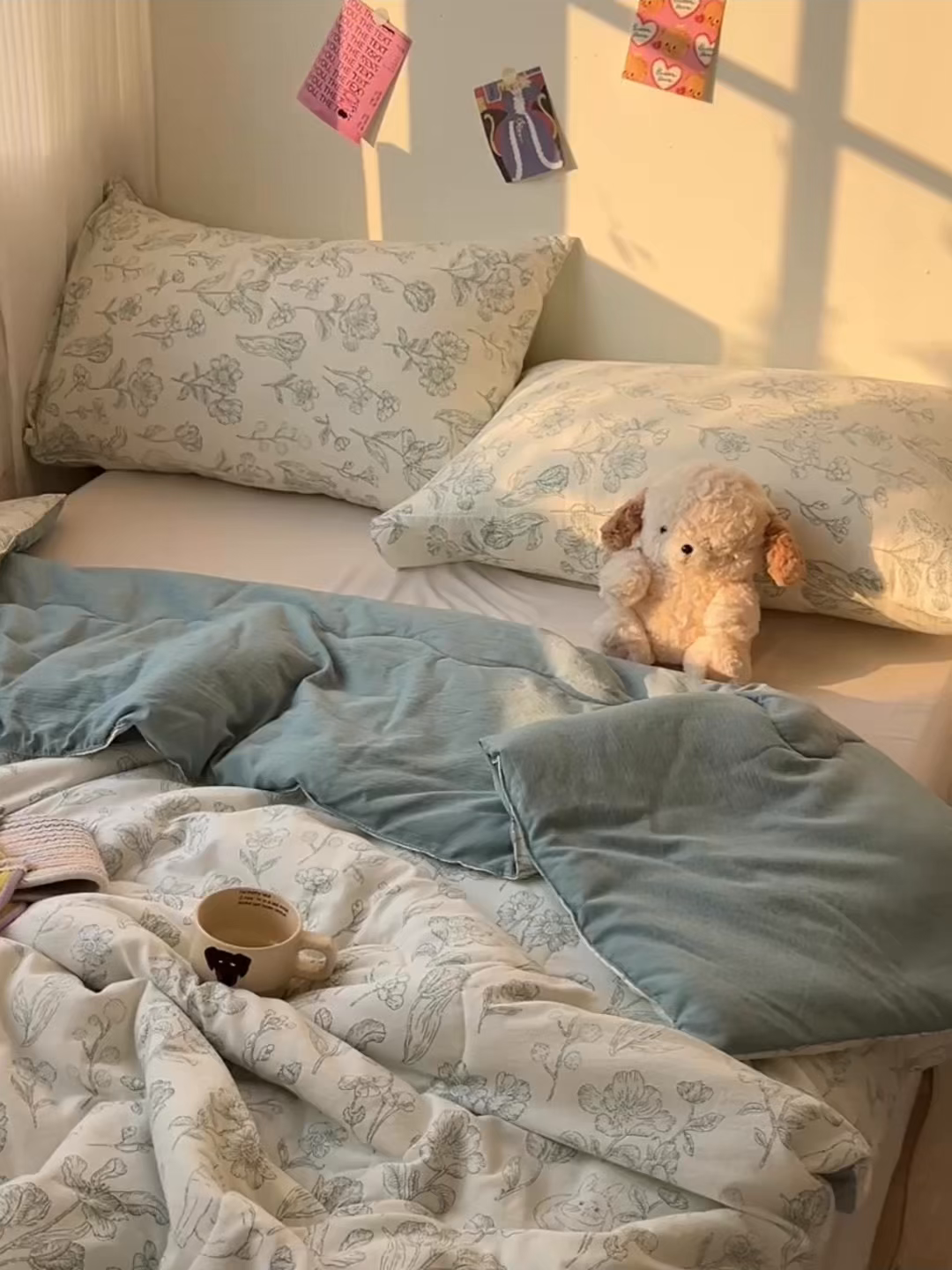 91家纺网 家纺一手货源 找家纺 韩巢家纺 2025新款A类云感双层纱夏被夏凉被空调被薄被子空调被 花开漫漫