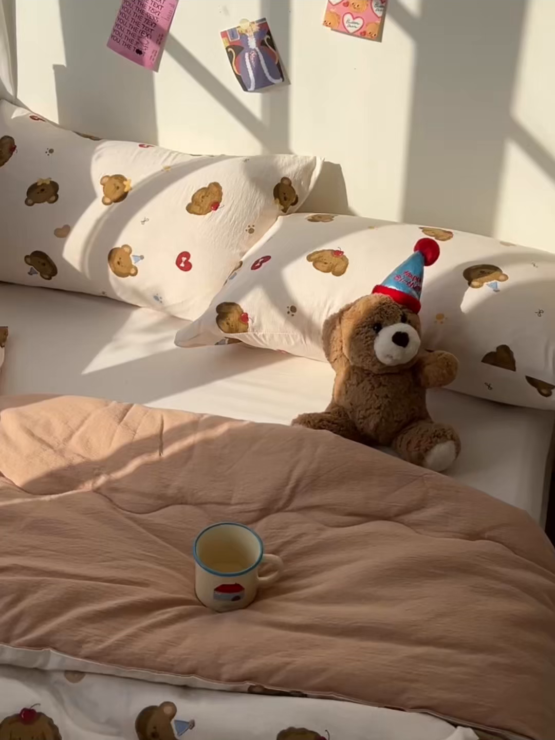 91家纺网 家纺一手货源 找家纺 韩巢家纺 2025新款A类云感双层纱夏被夏凉被空调被薄被子空调被 快乐小熊