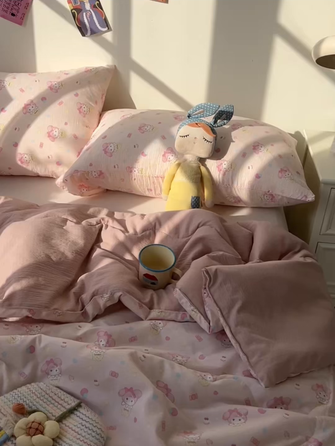 91家纺网 家纺一手货源 找家纺 韩巢家纺 2025新款A类云感双层纱夏被夏凉被空调被薄被子空调被 甜心兔