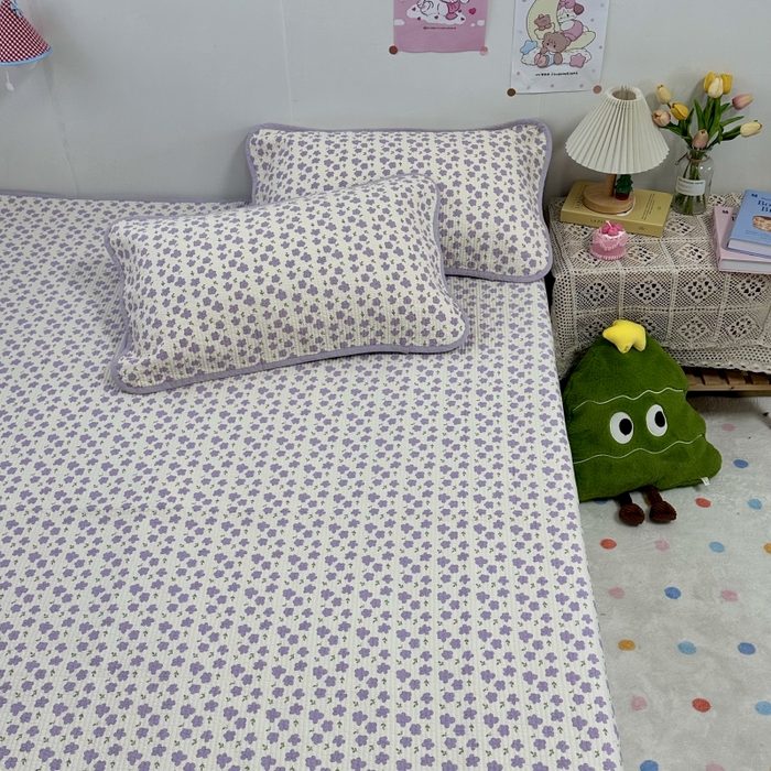 91家纺网 家纺一手货源 找家纺 （总）慕晨 2025新款酵素砂洗双面全棉纯棉棉花单床盖 床盖单件-场景二