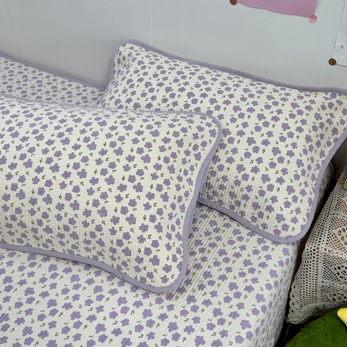 91家纺网 家纺一手货源 找家纺 （总）慕晨 2025新款酵素砂洗双面全棉纯棉棉花单床盖 床盖单件-场景二