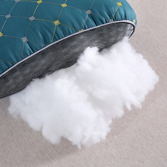 91家纺网 家纺一手货源 找家纺 （总）珍贝家纺 2025新款针织水立方舒适SPA枕枕头枕芯