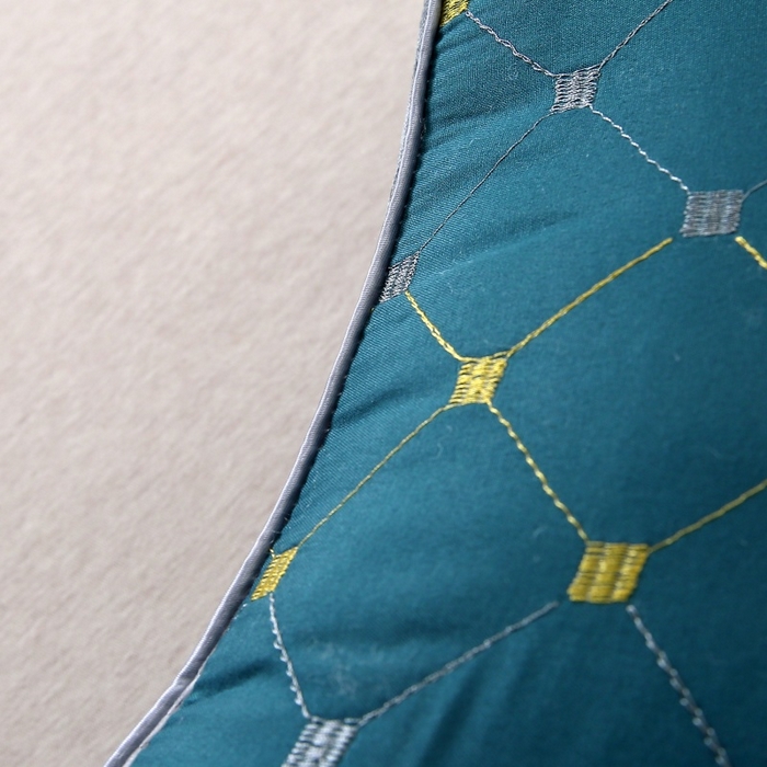 91家纺网 家纺一手货源 找家纺 珍贝家纺 2025新款针织水立方舒适SPA枕枕头枕芯 满天星-蓝色 48*74cm/对-中枕