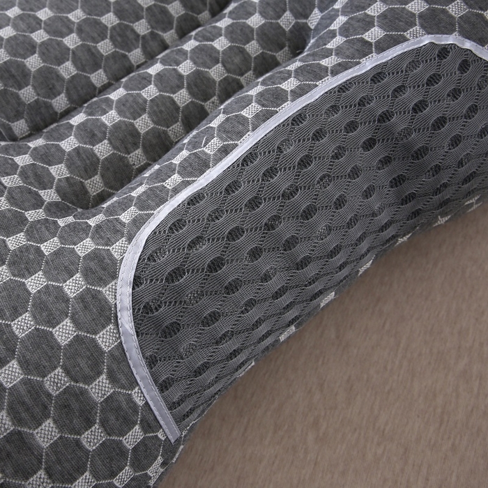 91家纺网 家纺一手货源 找家纺 珍贝家纺 2025新款针织水立方舒适SPA枕枕头枕芯 针织水立方-黑色 48*74cm/对-中枕