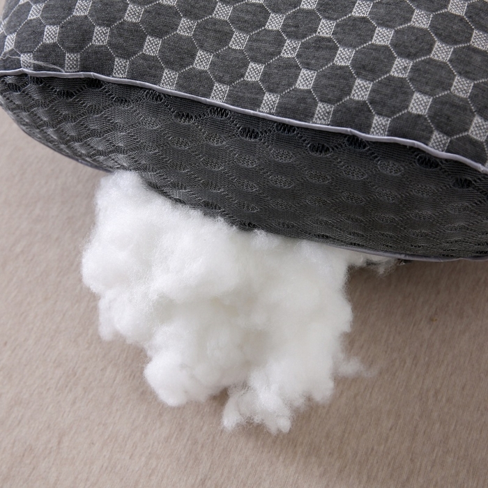 91家纺网 家纺一手货源 找家纺 珍贝家纺 2025新款针织水立方舒适SPA枕枕头枕芯 针织水立方-黑色 48*74cm/对-中枕