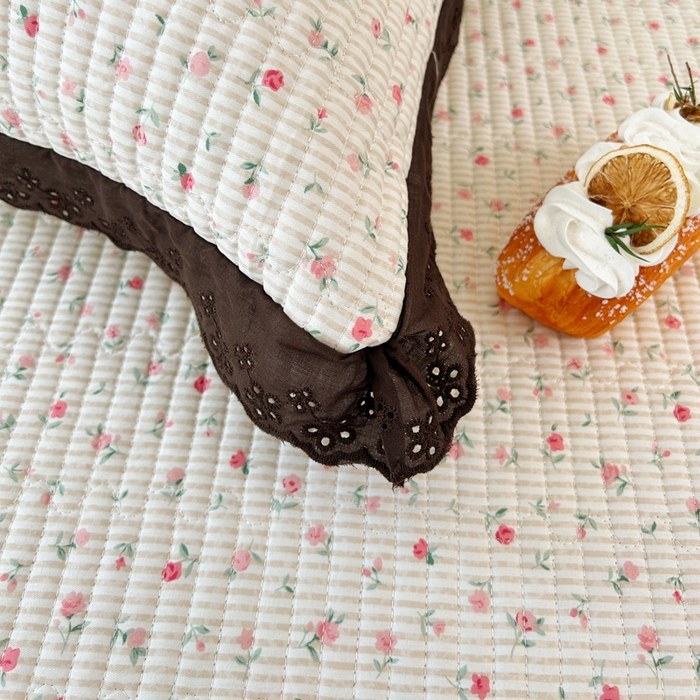 91家纺网 家纺一手货源 找家纺 柠馨 2025新款全棉纯棉印花花边床盖四件套-随心配系列 绮幻