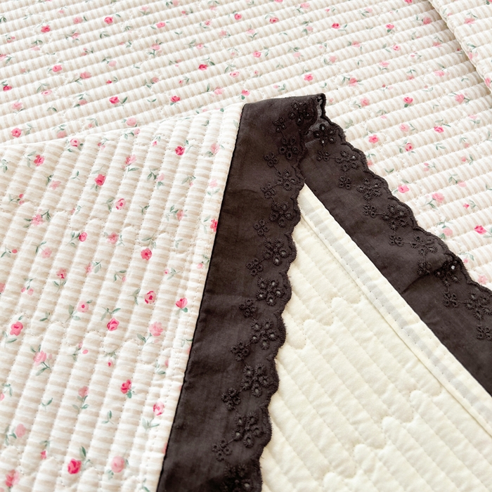 91家纺网 家纺一手货源 找家纺 柠馨 2025新款全棉纯棉印花花边床盖四件套-随心配系列 绮幻