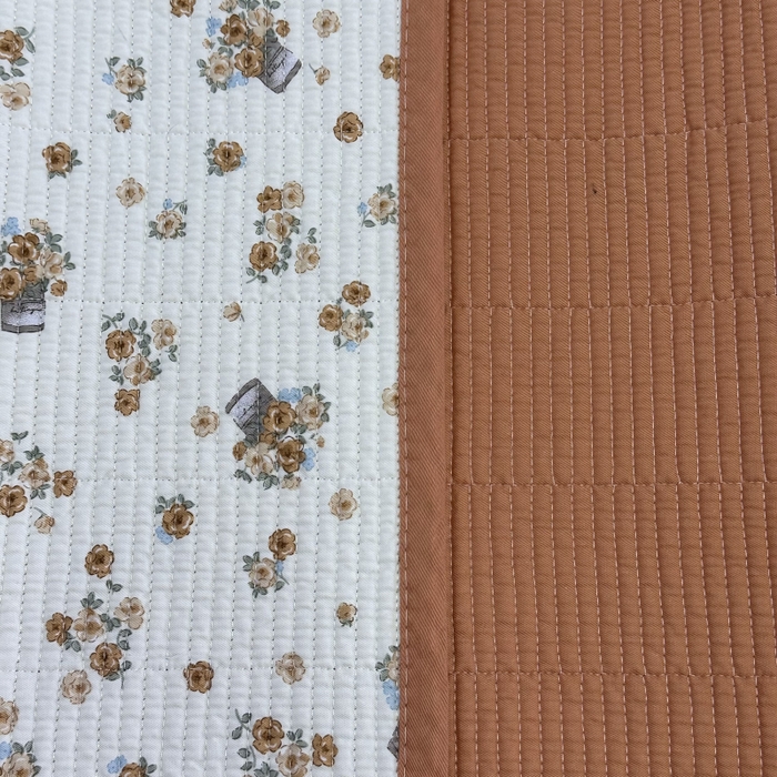 91家纺网 家纺一手货源 找家纺 慕晨 2025新款酵素砂洗双面全棉纯棉棉花单床盖 床盖单件-场景二 橘色佳人