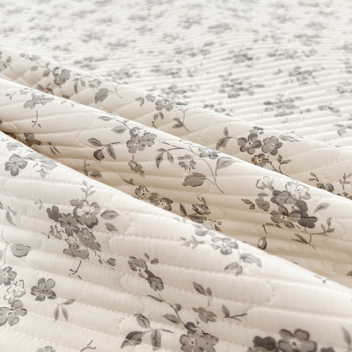 91家纺网 家纺一手货源 找家纺 柠馨 2025新款全棉纯棉印花花边床盖四件套-随心配系列 素颜幽兰