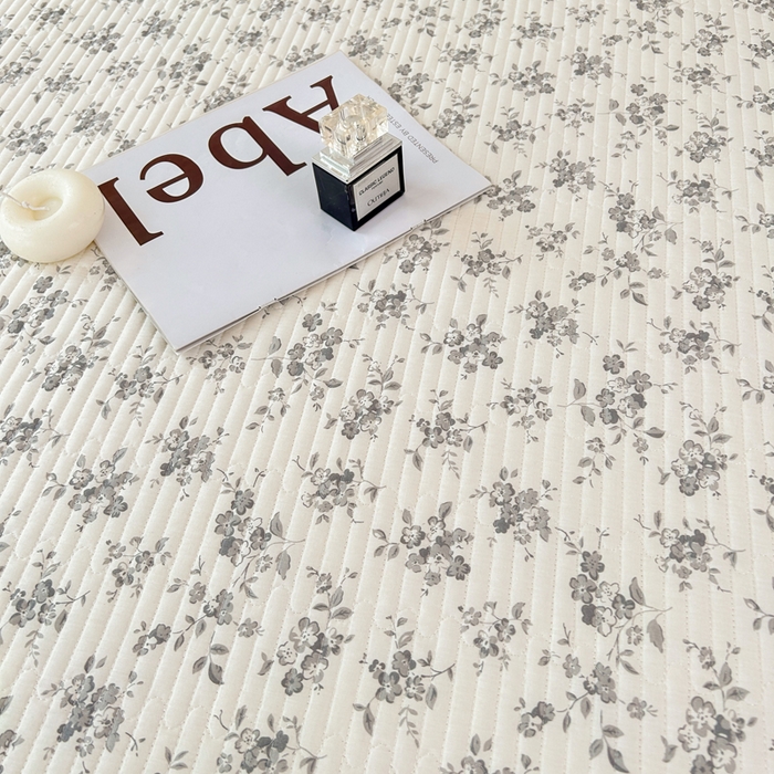 91家纺网 家纺一手货源 找家纺 柠馨 2025新款全棉纯棉印花花边床盖四件套-随心配系列 素颜幽兰