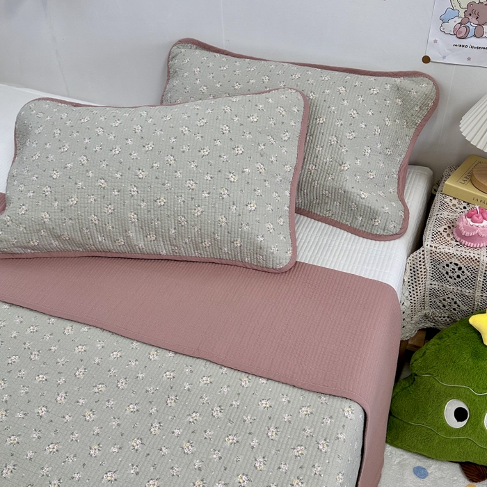 91家纺网 家纺一手货源 找家纺 慕晨 2025新款酵素砂洗双面全棉纯棉棉花单床盖 床盖单件-场景二 芳华