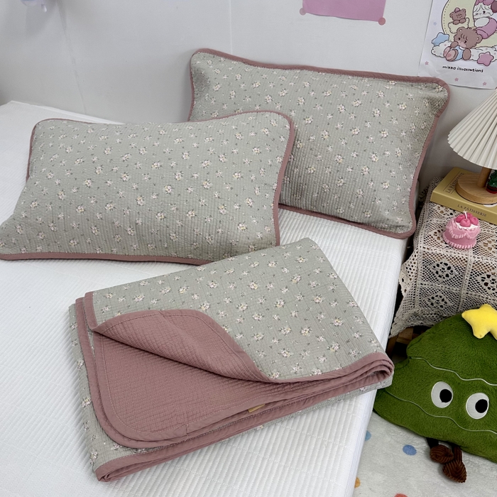 91家纺网 家纺一手货源 找家纺 慕晨 2025新款酵素砂洗双面全棉纯棉棉花单床盖 床盖单件-场景二 芳华