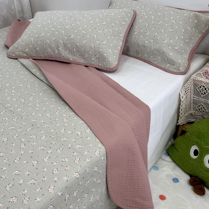 91家纺网 家纺一手货源 找家纺 慕晨 2025新款酵素砂洗双面全棉纯棉棉花单床盖 床盖单件-场景二 芳华