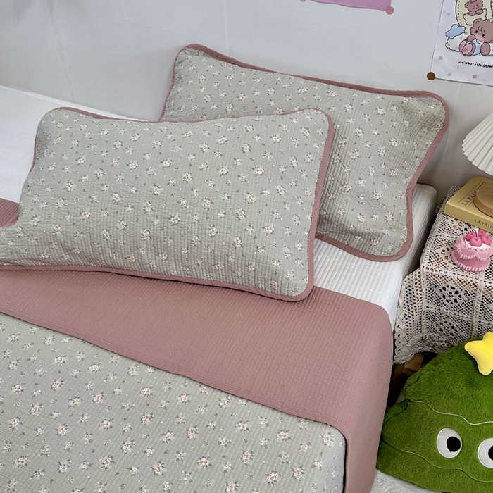 91家纺网 家纺一手货源 找家纺 慕晨 2025新款酵素砂洗双面全棉纯棉棉花单床盖 床盖单件-场景二 芳华