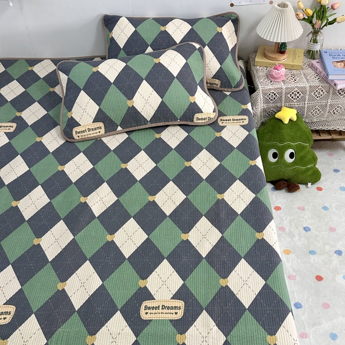 91家纺网 家纺一手货源 找家纺 慕晨 2025新款酵素砂洗双面全棉纯棉棉花单床盖 床盖单件-场景二 绅士风度