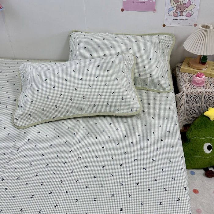 91家纺网 家纺一手货源 找家纺 慕晨 2025新款酵素砂洗双面全棉纯棉棉花单床盖 床盖单件-场景二 香榭丽