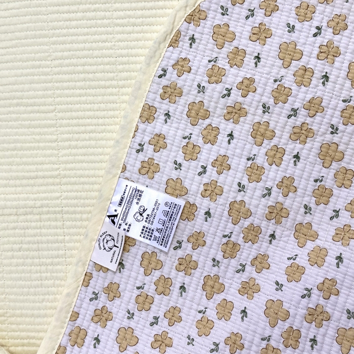 91家纺网 家纺一手货源 找家纺 慕晨 2025新款酵素砂洗双面全棉纯棉棉花单床盖 床盖单件-场景二 小黄花