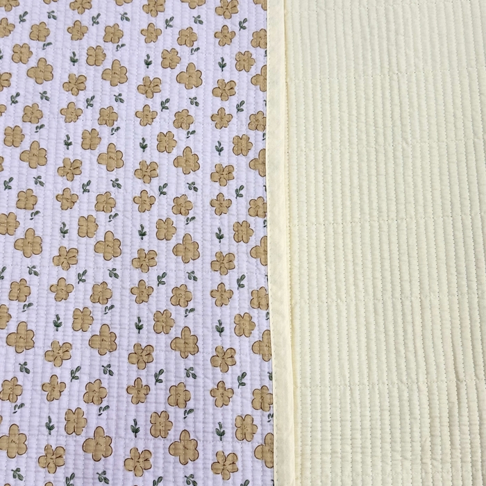 91家纺网 家纺一手货源 找家纺 慕晨 2025新款酵素砂洗双面全棉纯棉棉花单床盖 床盖单件-场景二 小黄花