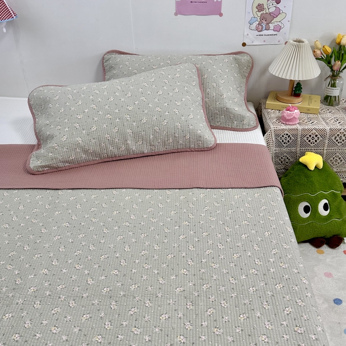 91家纺网 家纺一手货源 找家纺 慕晨 2025新款酵素砂洗双面全棉纯棉棉花单床盖 床盖单件-场景二 芳华