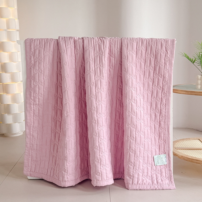 91家纺网 家纺一手货源 找家纺 梓依家纺 2025新款亲肤舒适云沙棉夏被 云沙棉-粉紫