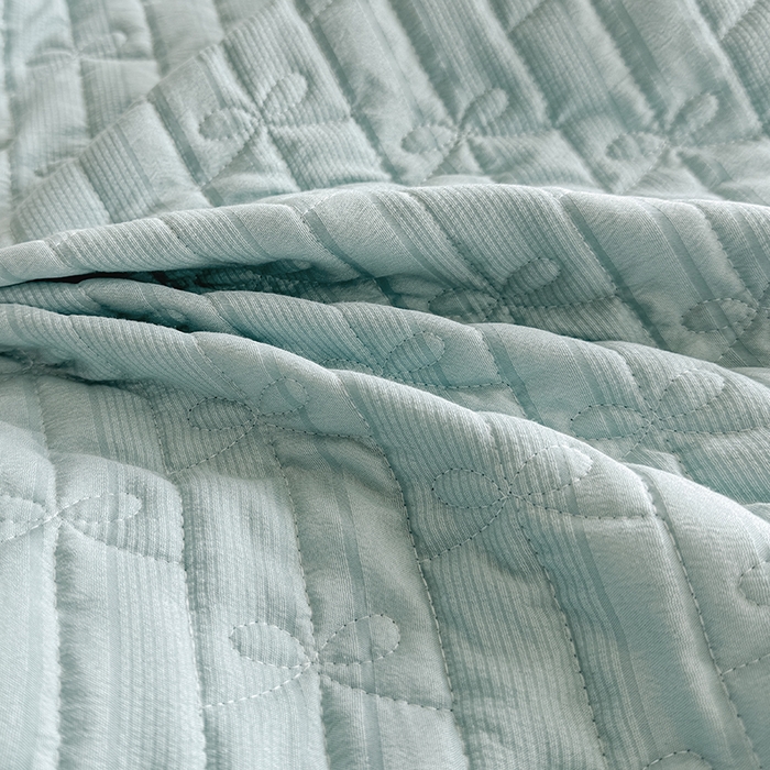 91家纺网 家纺一手货源 找家纺 梓依家纺 2025新款亲肤舒适云沙棉夏被 云沙棉-蓝