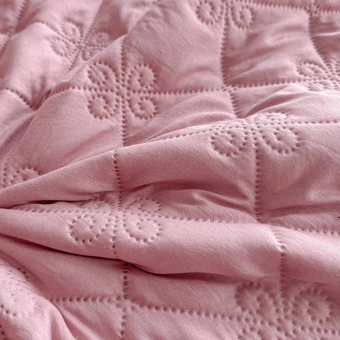91家纺网 家纺一手货源 找家纺 梓依家纺 2025新款亲肤舒适水洗棉夏被 水洗棉-粉紫