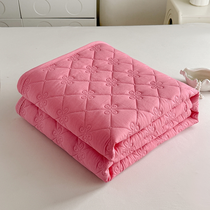 梓依家纺 2025新款亲肤舒适水洗棉夏被 水洗棉-红