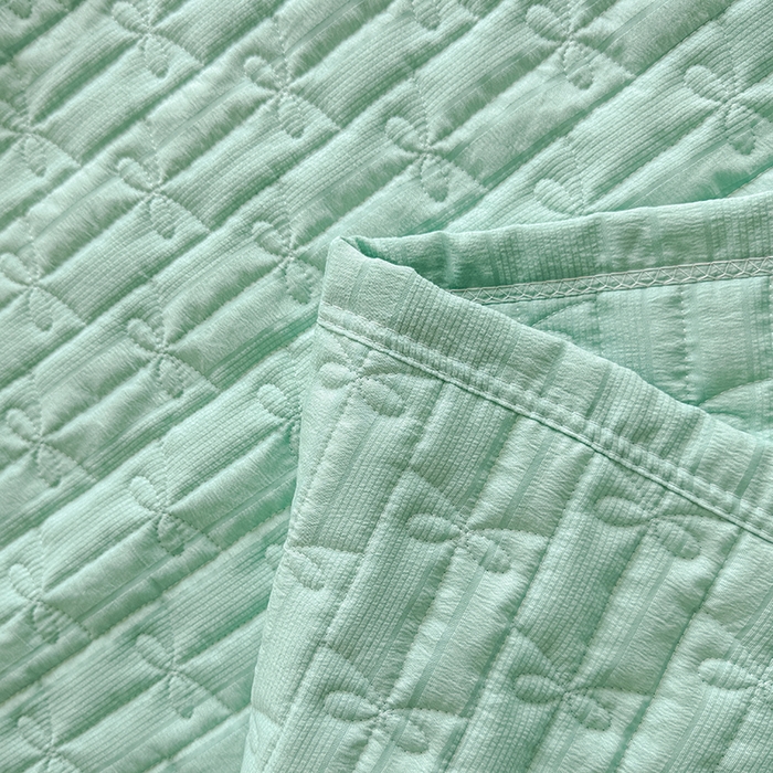 91家纺网 家纺一手货源 找家纺 梓依家纺 2025新款亲肤舒适云沙棉夏被 云沙棉-绿