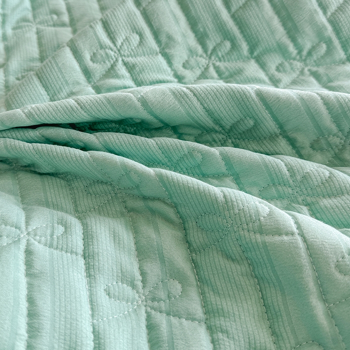 91家纺网 家纺一手货源 找家纺 梓依家纺 2025新款亲肤舒适云沙棉夏被 云沙棉-绿