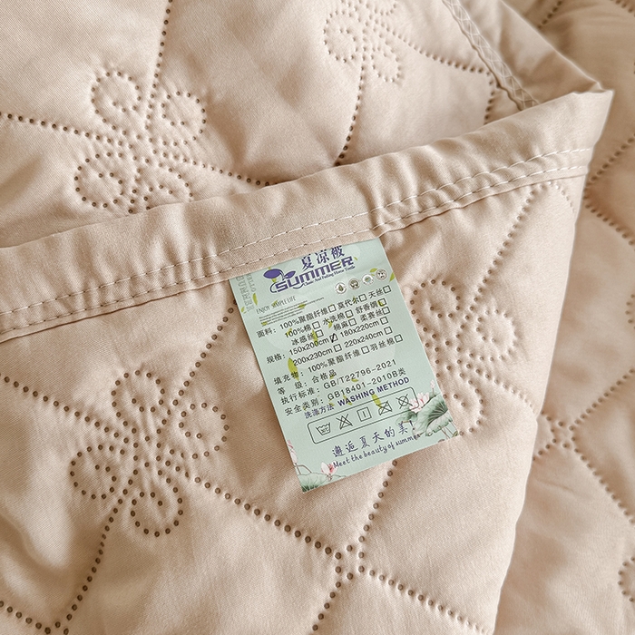 91家纺网 家纺一手货源 找家纺 梓依家纺 2025新款亲肤舒适水洗棉夏被 水洗棉-卡其