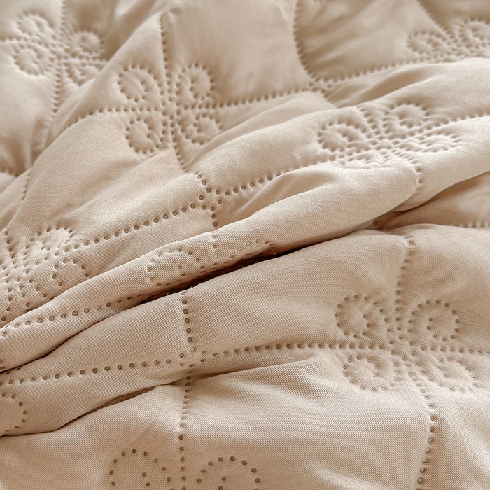 91家纺网 家纺一手货源 找家纺 梓依家纺 2025新款亲肤舒适水洗棉夏被 水洗棉-卡其